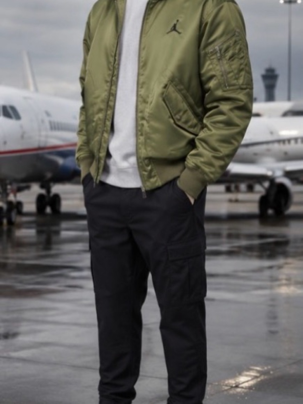 Nike Jordan Renegade Flight Men Therma-Fit Hooded Jacket ,New Medium HV0540-222